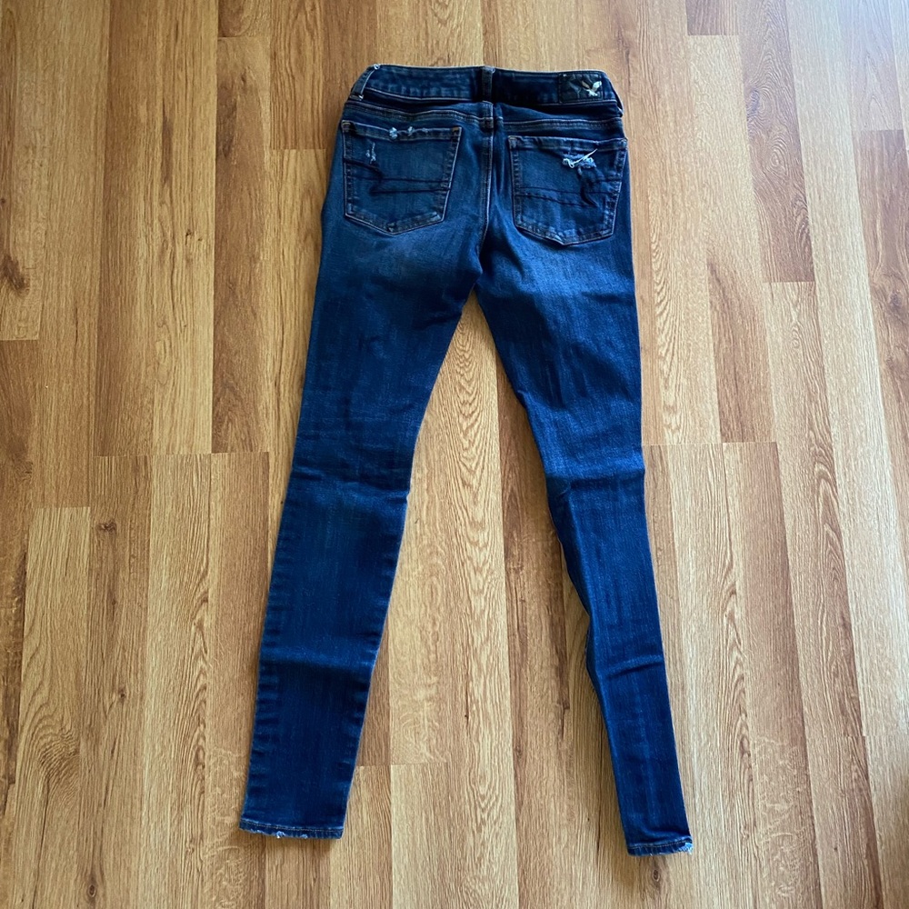 Blue Ripped Jeggings - Picture 2 of 2